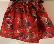 Paul Costelloe tulle skirt with bow and bird pattern