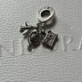 Pandora Airplane, Globe & Suitcase Dangle Charm-like new Image 3