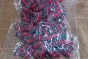 Miniature Christmas Plaid Bows Fabric