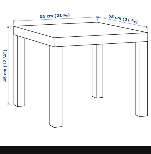 2 x Lack side Table