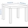 2 x Lack side Table Image 2