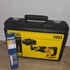 Stanley FatMax V20 18V Reciprocating Saw Kit + 8 Multi Material Blades