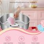 Electric Cotton Candy Machine with Cart Stainless Steel Bowl Image 2