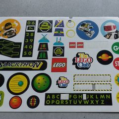 Lego Club UK Blacktron sticker sheet 1991