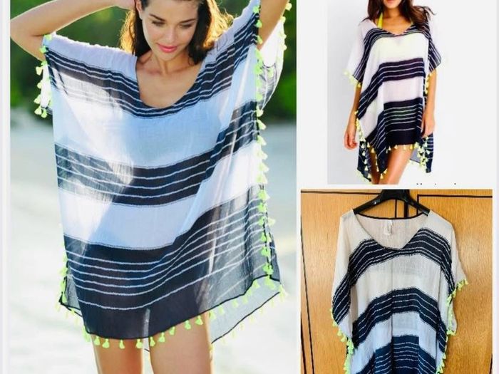 Seafolly Australia designer kaftan beach summer dress top cover up boho chic funky