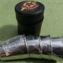 Russian Vodka Shot Glasses Set & Case with Metal KGB USSR Badge Image 4