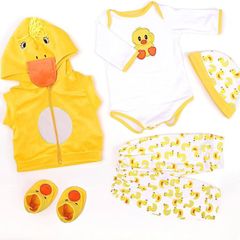 Reborn Dolls Clothes 22 inch Yellow Duck Outfit Accessories Newborn Girl Boy Clothes Reborn Dolls Clothes For 0-3 Months Reborn Doll Kit (FREE SHIPPING)