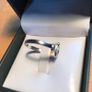 61mm Sterling Silver Claddagh Ring with 10K Gold Heart Image 4