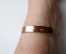 Vintage Sabona London Copper Cuff Bracelet Signed "LONDON" Made in Ireland