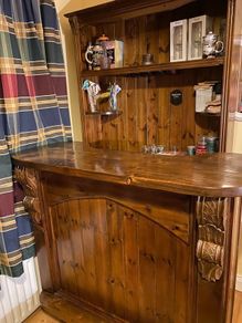 Solid Pine Home bar