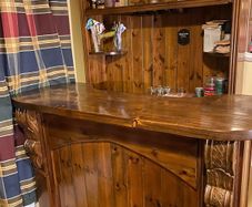 Solid Pine Home bar