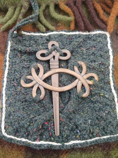 Celtic Tartin Wear Large Handcrafted Bag, with bespoke detail. Original .