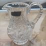Vintage Hand Cut Lead Crystal Sugar Bowl and Milk Jug Set Image 2