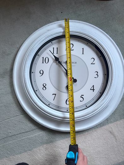 Large White Wall Clock