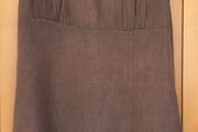 Ladies Brown Linen Dress by Romeo and Gulia.
