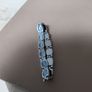 Silver & Blue/Grey  Stone Bracelet. New. Costume Jewellery. Image 5