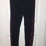 SALE!  Black Leggings with Rhinestone Design Image 2