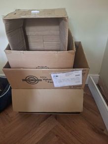 cardboard boxes