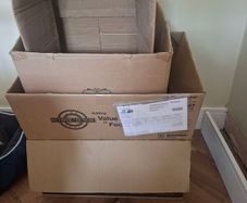 cardboard boxes