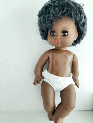 Large beautiful doll from 70's in original dress