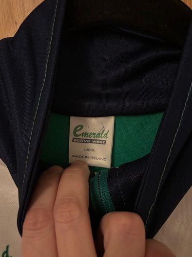 Vintage Irish Emerald active wear track jacket L