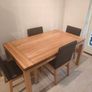 solid oak kitchen table Image 2