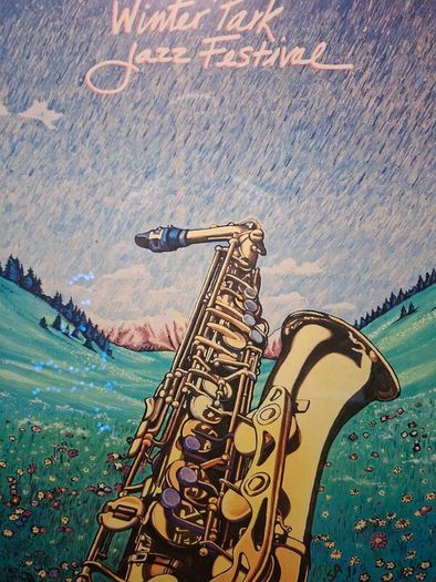 Original 1991 Winter Park Jazz Festival Poster signed by the Artist