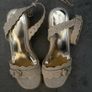 River Island size 5 cream wedges Image 3