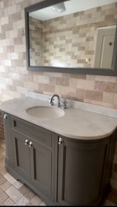 Matching vanity and  LED Mirror