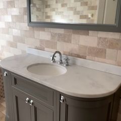Matching vanity and  LED Mirror