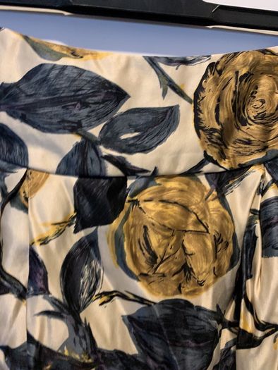 Vintage silk mini skirt