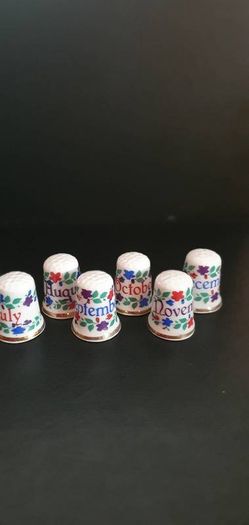 Collection of Emerald Isle Bone China Thimbles