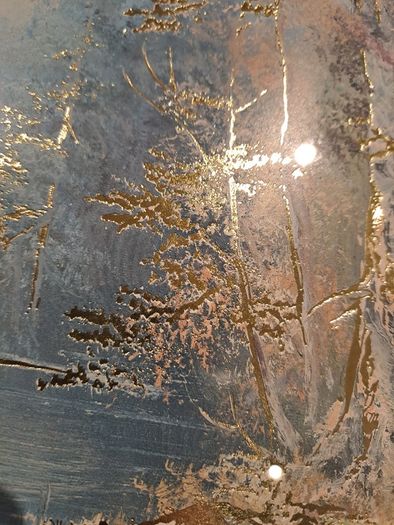 Vintage Foil Art in frame