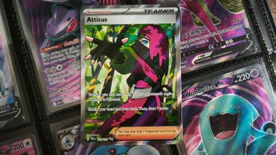 Atticus ! Ultra Rare ! from Prismatic Evolutions Set ! 2025 ! Pokemon Card !