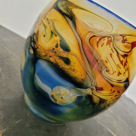 20th Century blown multilayer glass vase
