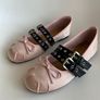 Pink Satin Ballet Flats Ballerina Shoes (MIU MIU lookalike ) Size EU 38 Image 5