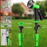 50 FT Expandable Garden Hose with 3/4", 1/2" Fittings, Anti-Leakage - Flexible Expanding Hose with 8 Function Spray Nozzle MULTIPLE COLOURS/SIZES AVAILABLE (FREE POSTAGE) Image 3