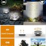 Solar Lights Outdoor Garden, 10 Pack Solar Ground Lights, 8 LED Solar Disk Lights Outdoor IP65 Waterproof for Garden Pathway Lawn Patio Yard Landscape (Cool White) Image 4