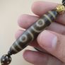 Rare 3 Eyes Tibetan Dzi Bead Vintage Agate Talisman Necklace Amulet Pendant Image 9