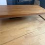 Very low coffee table 60x120xH26cm Rectangular Center Table Image 4