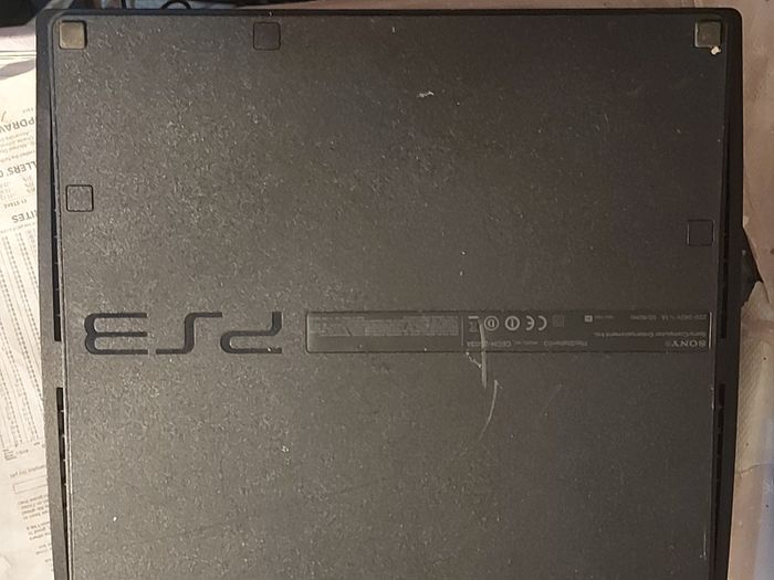 SONY Playstation 3, Model CECH-2503A, comes with Power Cable, 1 Controller, Call of Duty Game, Powers on and off, and takes in and ejects disks