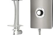 Collection 2 | Shower Electric | 9.5 KW | Triton Aspirante I Gun Metal I Electrical Showers | with Showerhead and Anti Twist Hose | Best Electric Shower Units for Bathrooms
