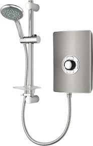 Collection 2 | Shower Electric | 9.5 KW | Triton Aspirante I Gun Metal I Electrical Showers | with Showerhead and Anti Twist Hose | Best Electric Shower Units for Bathrooms