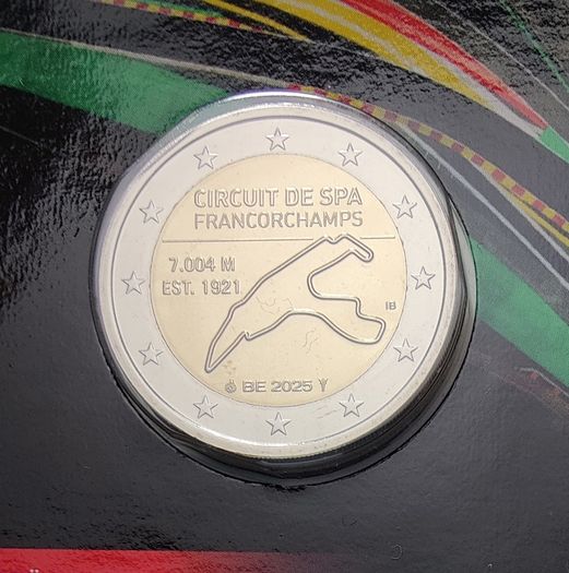 Belgium 2 Euro Base Metals Brilliant Uncirculated Coin 2025 - Circuit de Spa-Francorchamps