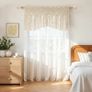 Wood Effect Curtain Pole Extendable 76-229cm - 25mm Metal Core with Imitation Wood Grain, Extendable Rod for Windows/Doors, Brown Image 7
