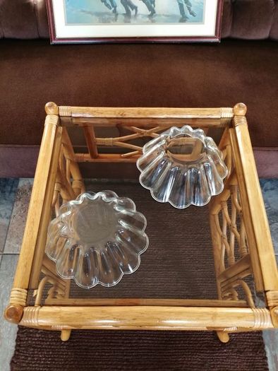 Pair of Fluted Glass Pyrex France Bowls