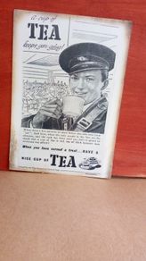 Vintage Irish CIE bus memorabilia Irish tea advertisement Reproduction Advert Poster 1954