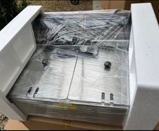 Commercial Electric Fryer Stainless Steel Fryer 12L Electric Double Tank Double Sieve Machine for Chicken/Shrimp Double deep fat fryer electric 220v
