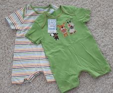 NEW 6-9M Baby Boy 2 Body Bodysuit Vest Set Summer