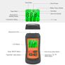 Wood Moisture Meter LCD Digital Damp Moisture Tester with Green Backlight Pin Type Water Leak & Moisture Detector for Wood Wall Image 5